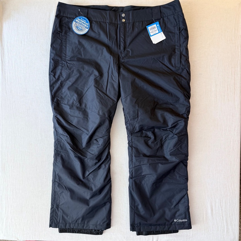 Columbia Bugaboo II Omni-Tech Waterproof Snow Pants Womens 3X Black